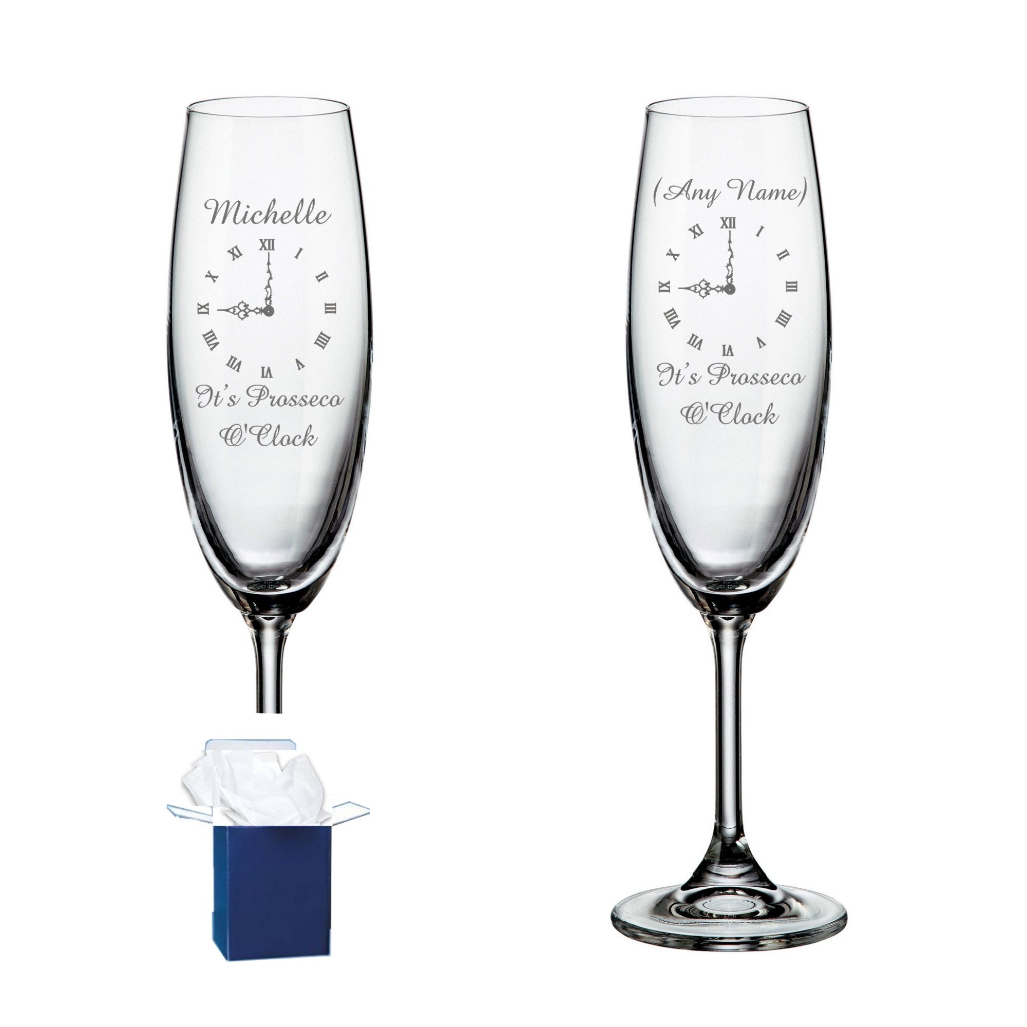 Regalo personalizados grabados de la flauta de champán 30º 40 | Etsy