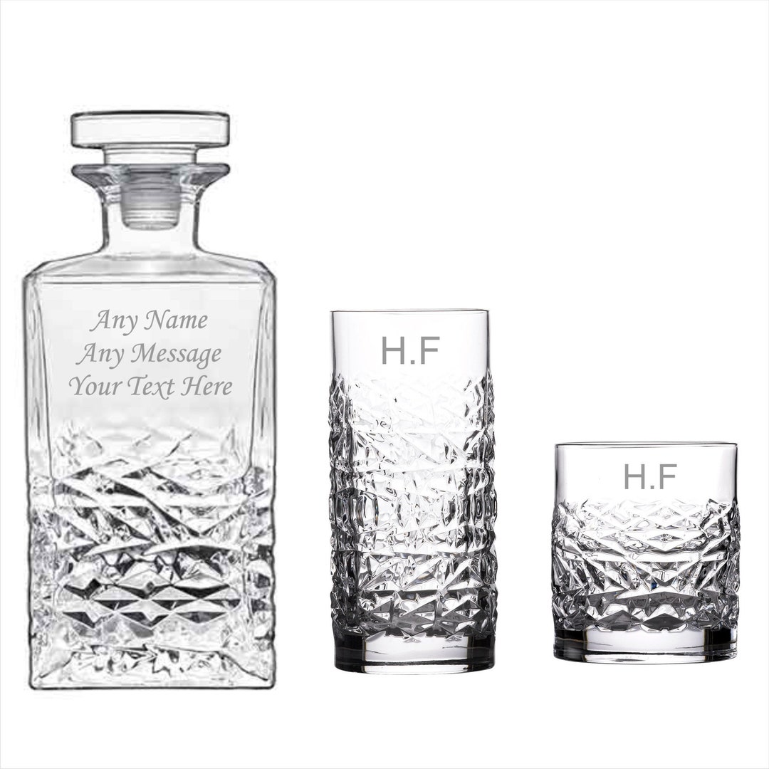 Personalised Engraved Decanter, Whiskey Decanter, Whiskey Drinker Gift