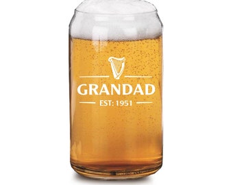 Gepersonaliseerde gegraveerd bierblikje - Verjaardagscadeau voor vader/opa