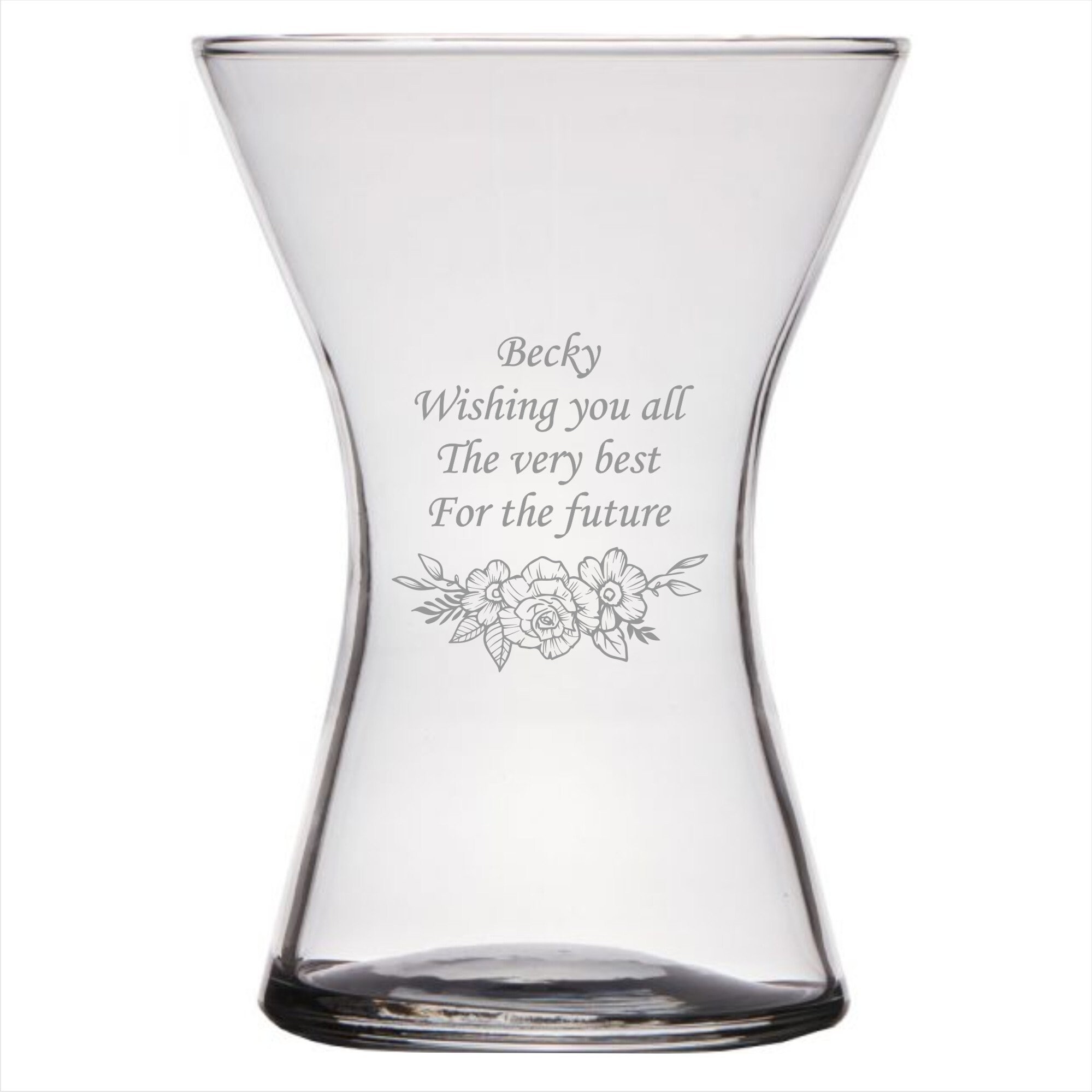 Personalised Engraved Large Flower Vase Wedding Gift Etsy UK
