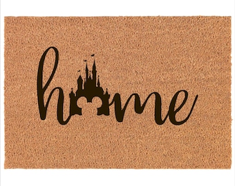 Custom Doormat Personalised Door Mat Minnie Mouse Home Disney Doormat - Welcome Mat - Housewarming - Disney Gift - Disney Home Decor