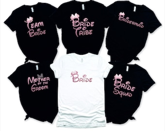 Bride Tribe Shirt Hen Party Custom Tee Team Bride Squad Wear Matching Outfit Bachelorette Celebration Wedding Apparel Personalised Gift
