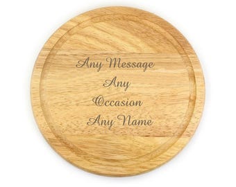 Personalised Chopping Board Mothers Day Gifts Mums Kitchen Gift Wedding Anniversary Name Engraved Wooden Cheese Bread Serving Platter