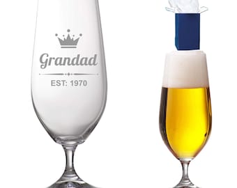 Personalised Beer Glass Engraved Gift Wedding Bestman Groomsmen Present Custom Name Stemmed Goblet Birthday Celebration Usher Appreciation
