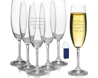 40th Champagne Flute Etsy