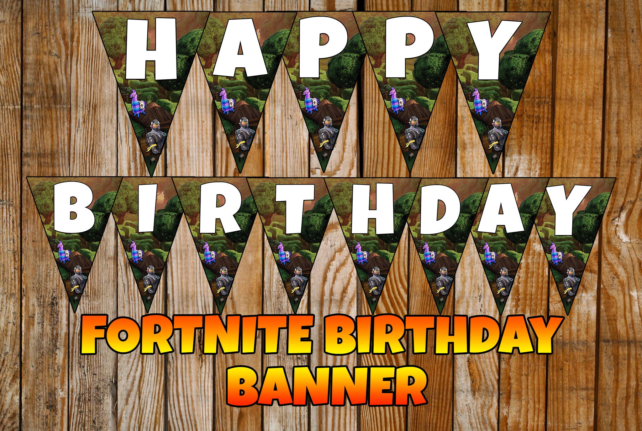 Fortnite Birthday Party Banner Fortnite Printable Banner