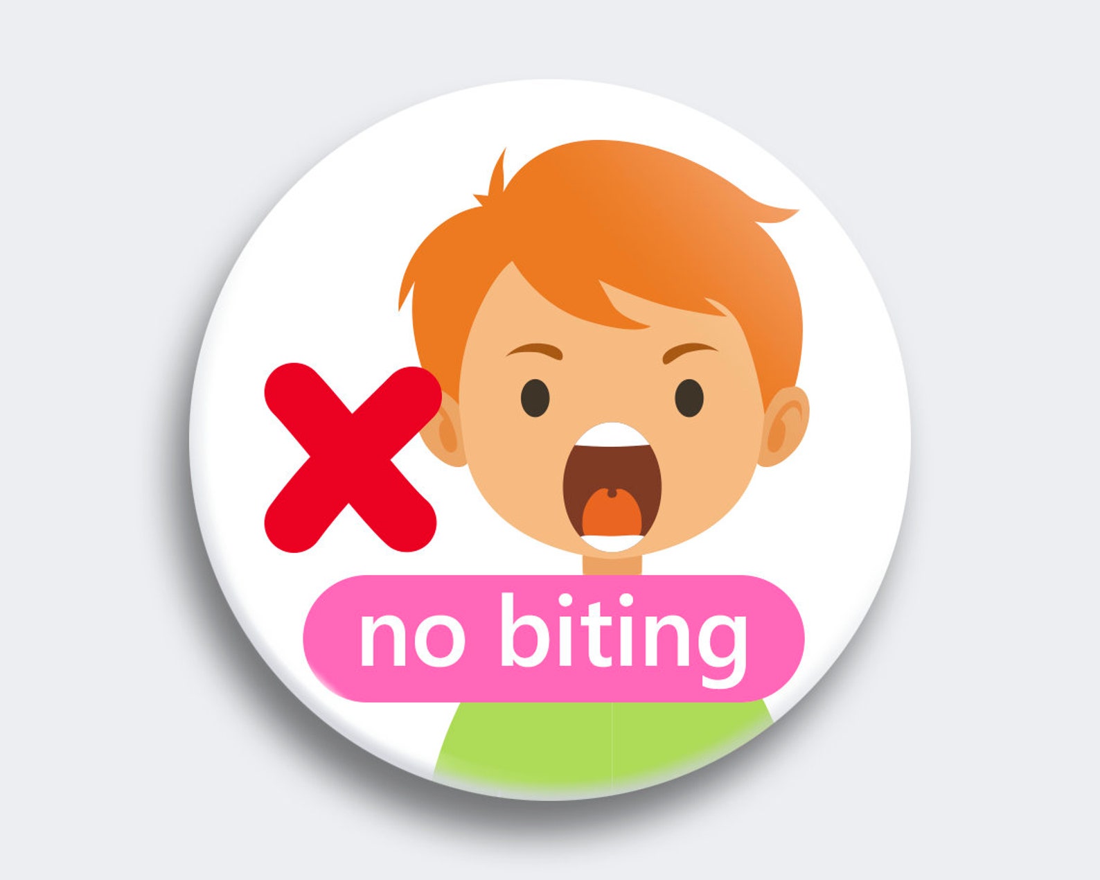 No Biting Magnet Behaviour Adhd Speech PCS Autism | Etsy