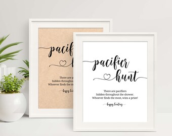 Schnuller jagd Schnuller jagd Baby Shower Spiel Junge Mädchen Neutral Rustikal Baby Shower Finden Sie das Schnullerspiel Fun Baby Shower Spiele K16 K28