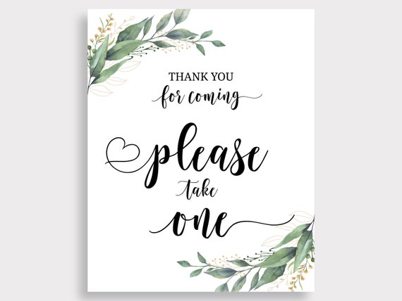Cartello Metallico Vintage 20x30cm "Thank You For Coming Please Take One": Decorazione Parete Per Matrimoni, Bar, Casa