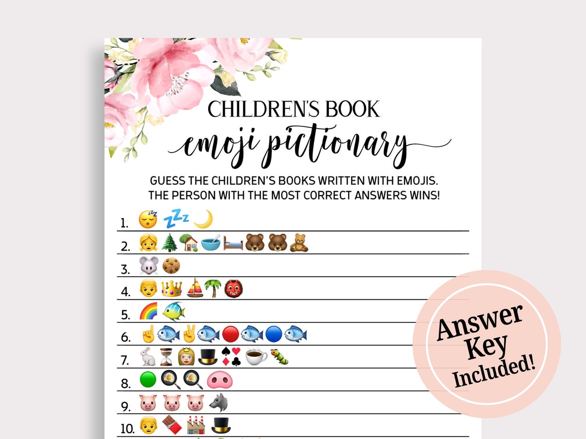 Children's Book Emoji Pictionary Childrens Book Emoji Etsy
