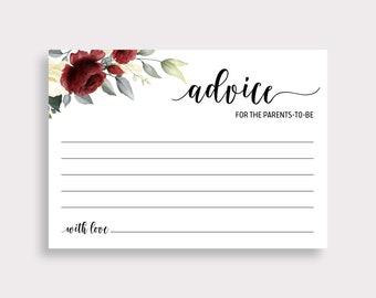 Carte Conseils pour les futurs parents, Carte Conseils pour les parents, Carte Conseils aux parents, Baby Shower Bourgogne, Nouveaux parents, Nouveau papa maman, G16, G28