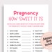 Candy Match Game Pregnancy Candy Bar Game Pink Baby Shower Game Girl ...
