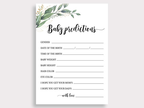 Set Biglietti Consigli Per Baby Shower,  Carte Per Futuri Genitori Con Scatola, Attività Per Festa