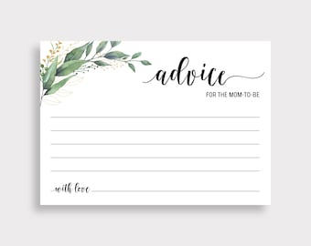 New Mom Advice Cards | Etsy