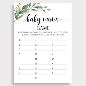 Baby Name Game, Baby Alphabet Game, A Z Baby Name Game, ABC Game ...