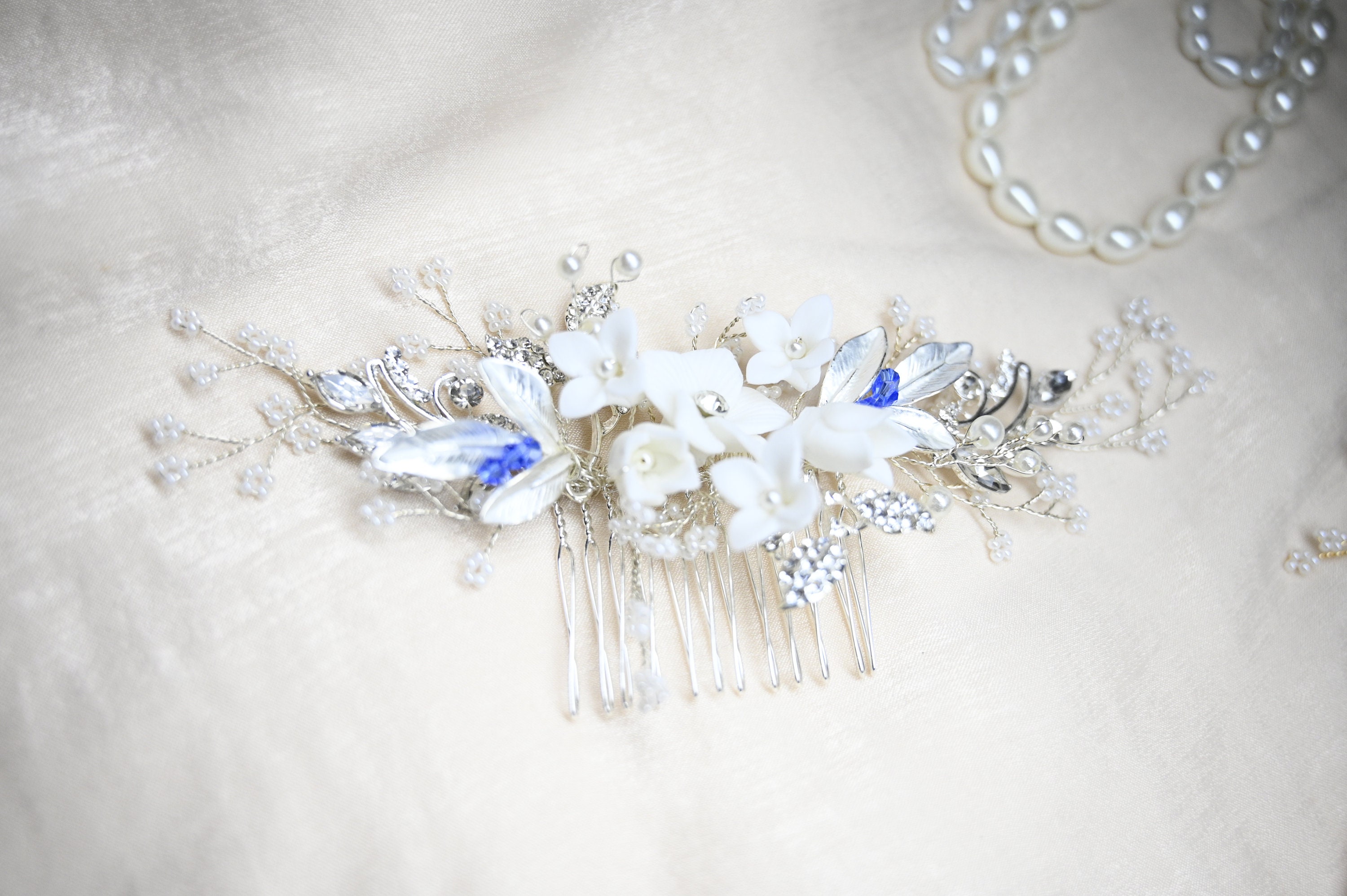 bridal headpieces with flowers