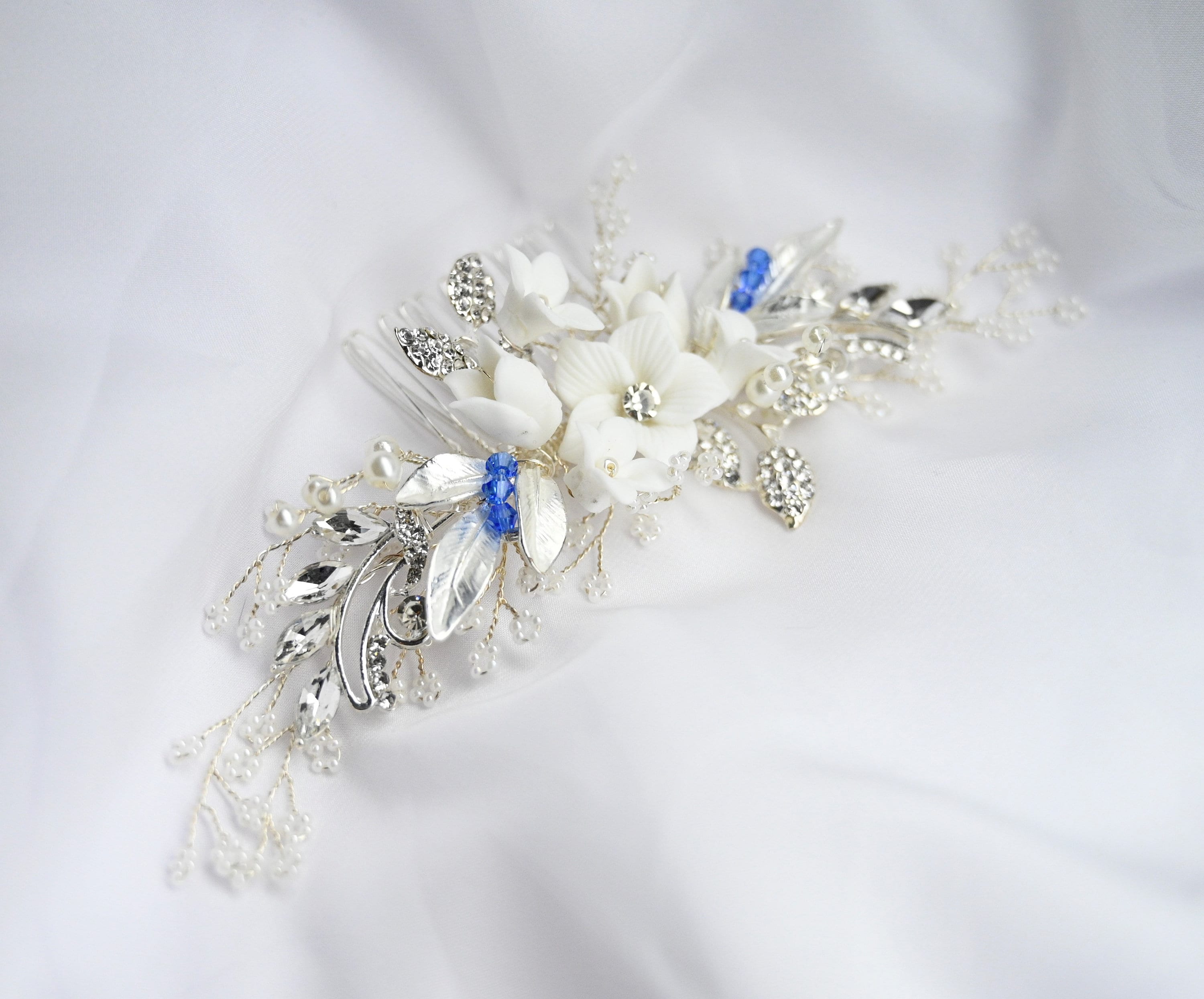 bridal headpieces with flowers