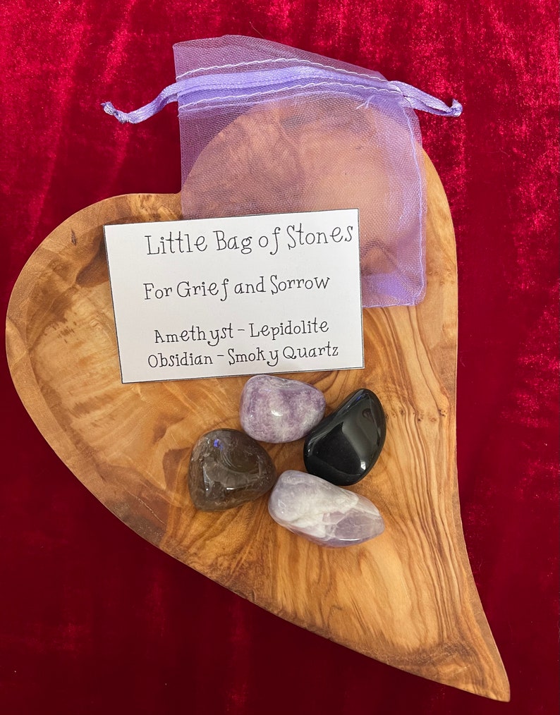 Set of Crystals for Grief and Sorrow for Meditation Etsy