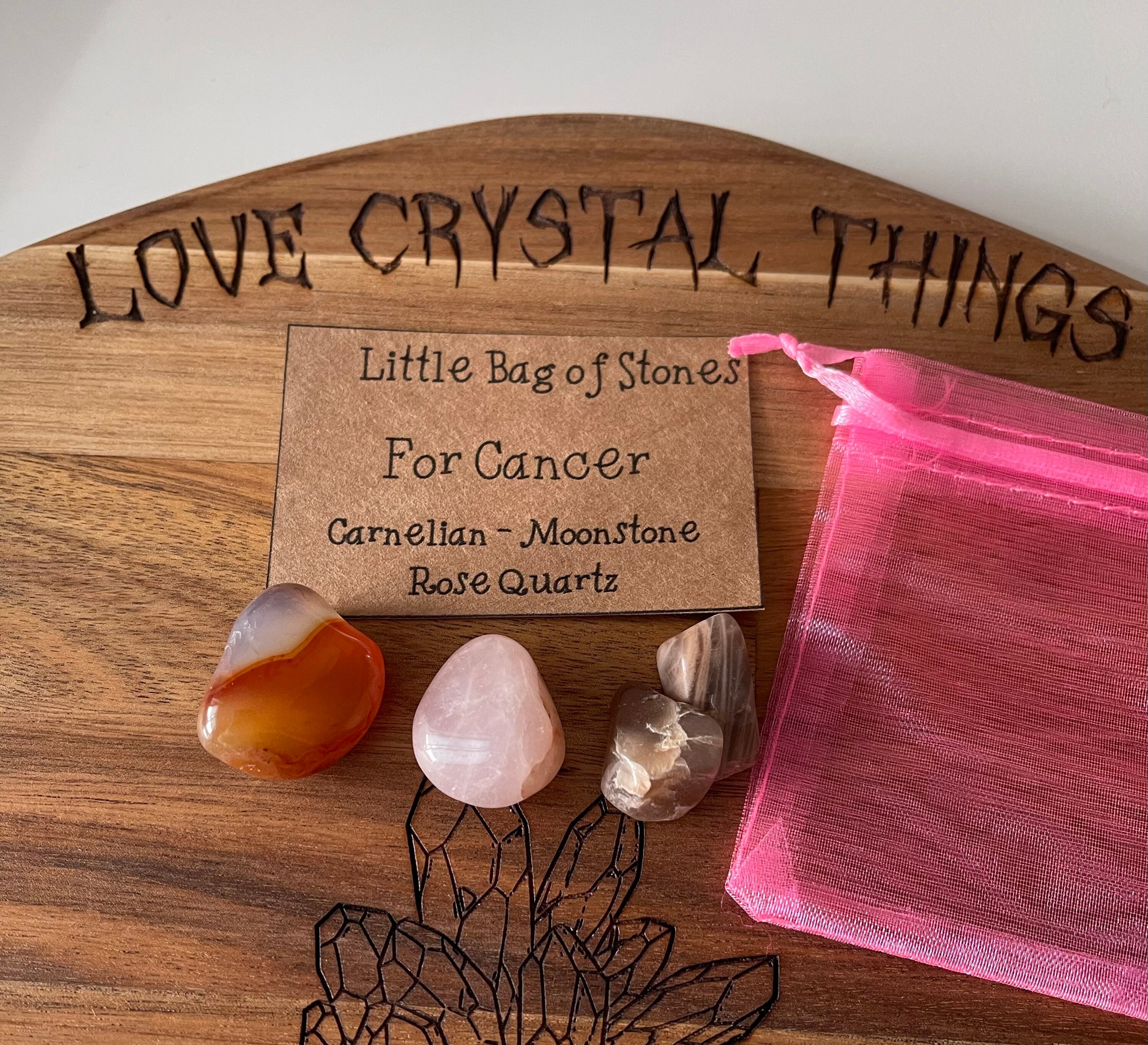 Set of Crystals for star sign CANCER tumble stones Etsy Set of Crystals for star sign CANCER tumble stones Etsy