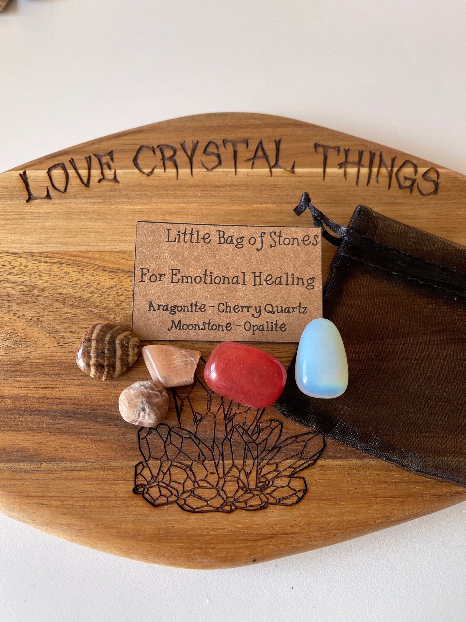 Set of Crystals for Emotional Healing Crystals Tumble - Etsy