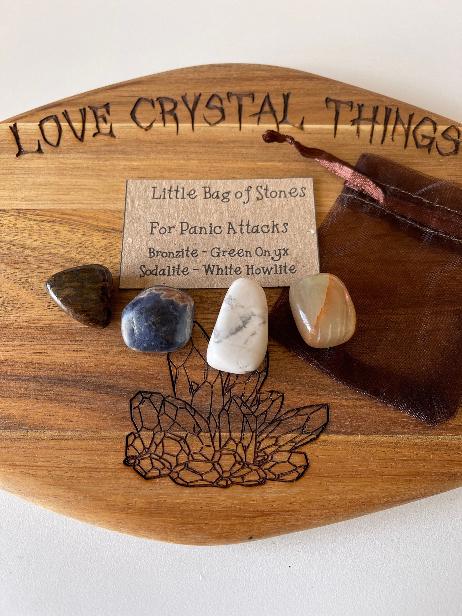 Set of Crystals for panic attacks