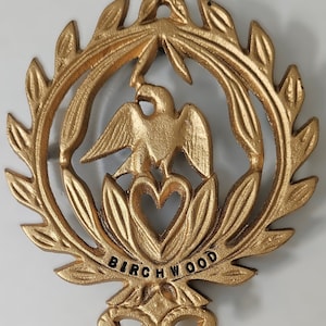 Vintage Solid Iron Eagle Trivet