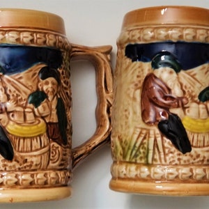 Vintage German Design Ceramic Mug Set