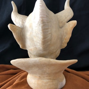 Unique carving, Hand Carved antler carving, moose carving, fine art sculpture. image 5