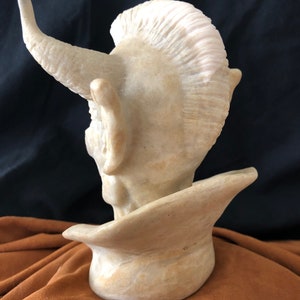 Unique carving, Hand Carved antler carving, moose carving, fine art sculpture. image 4