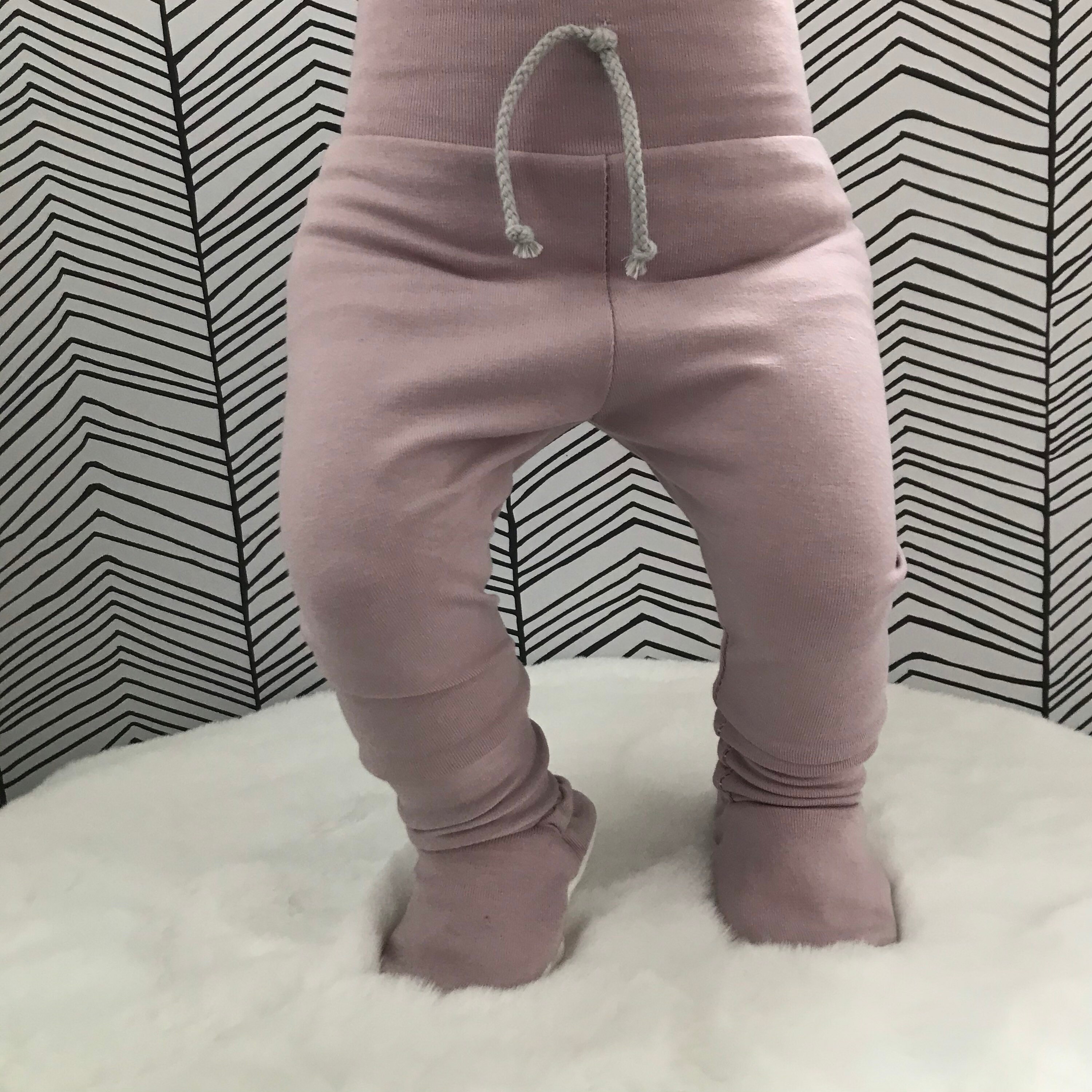 Dusty Pink Organic Cotton Baby Leggings 03 Years Eco Kids Etsy