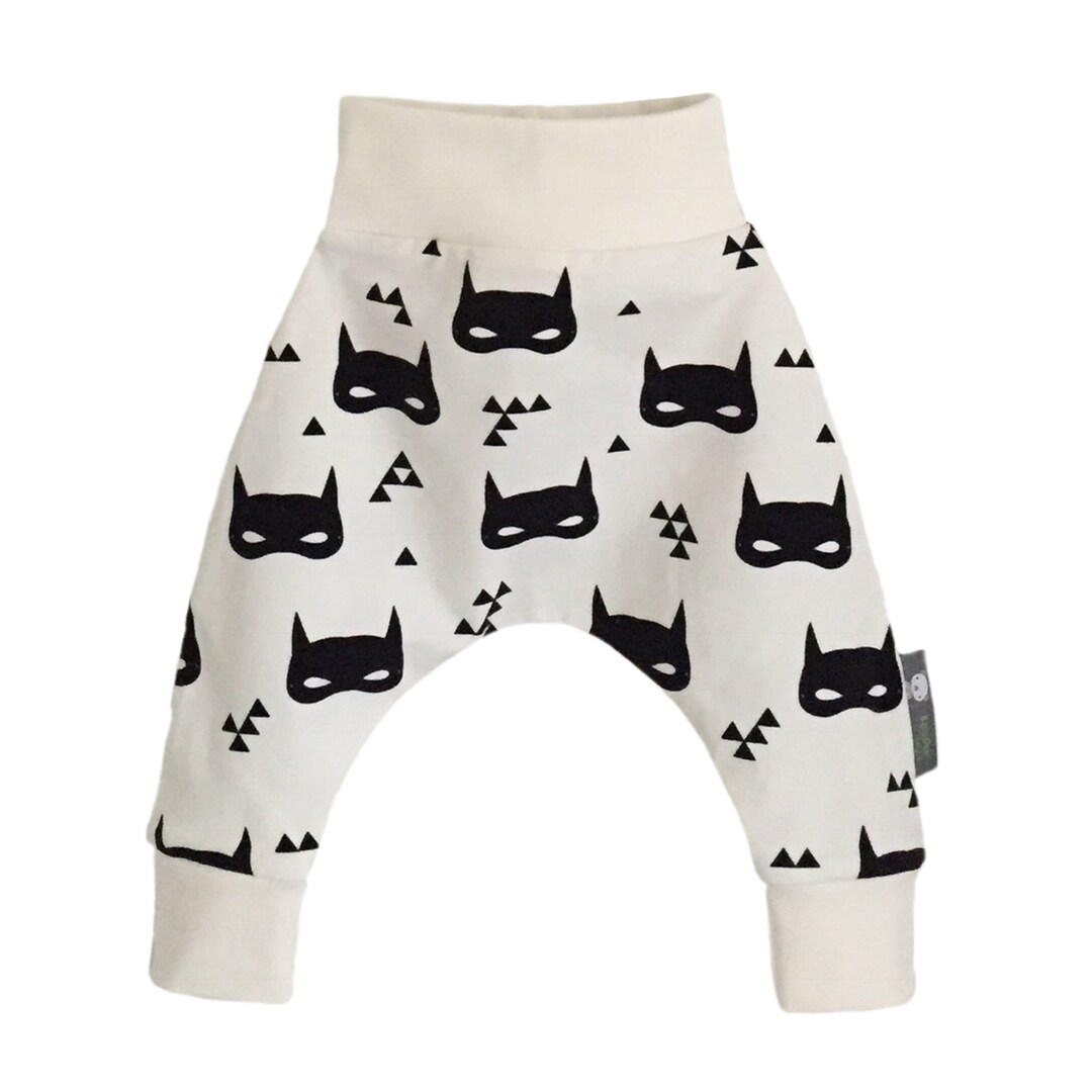 New Superhero Harems Bat Mask Pants Boys Harem Pants Organic - Etsy