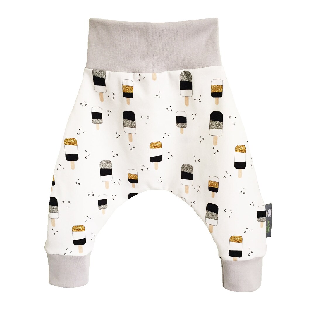 Glitter Lolly Harems Harem Pants Organic Cotton Knit GOTS Etsy