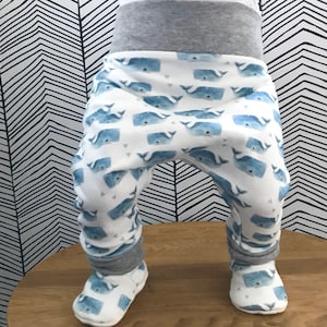 Blåvalar Baby Harembyxor