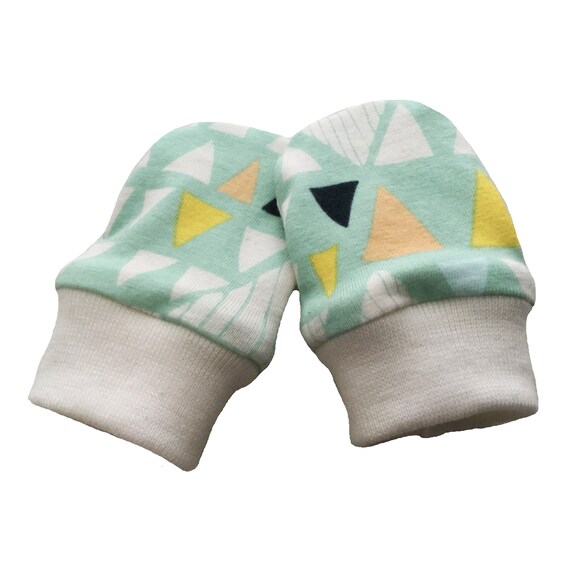organic baby scratch mittens