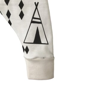 Svarta Tipi Harems Teepee Byxor Pojkar Harembyxor Ekologisk bomullsstickning Sött tyg Populära byxor Avslappnade byxor Nyfödd Babyoutfit Nyfödd Gåva bild 3