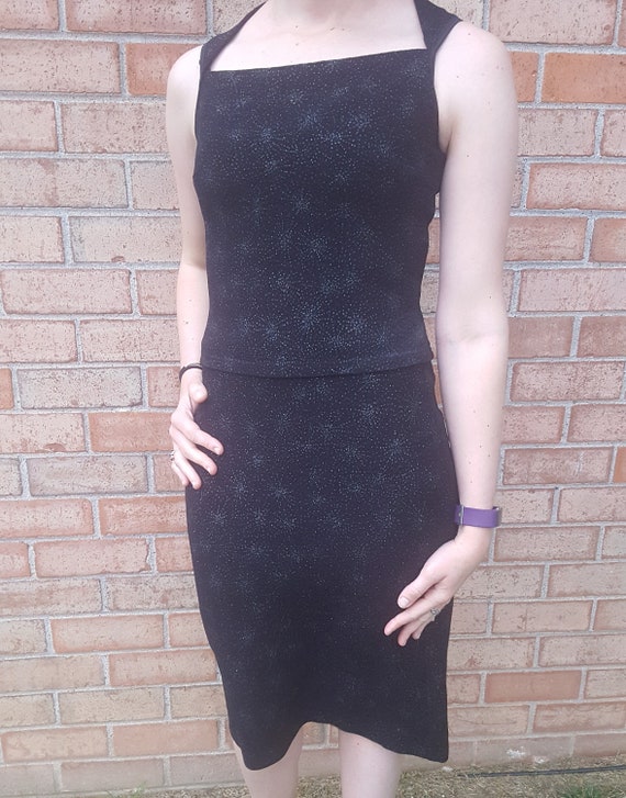 2 piece sparkly dress