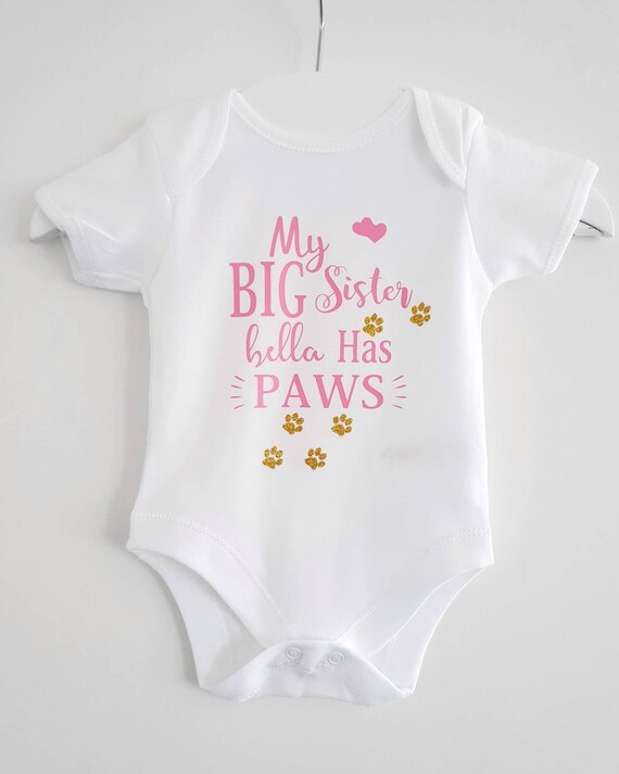 big sister baby vest