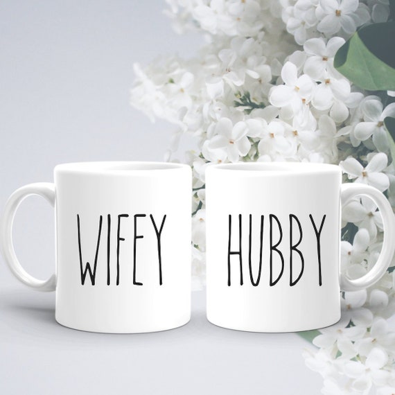 hubby wifey rae dunn mugs