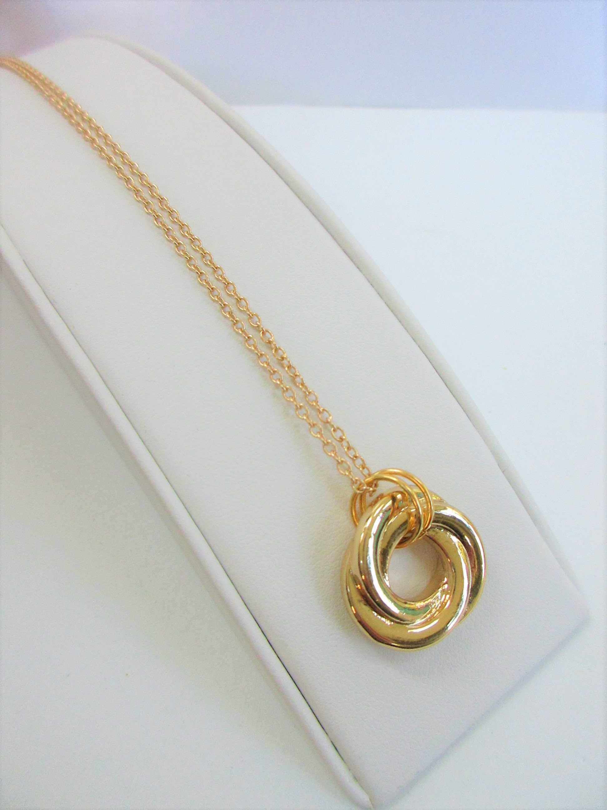 Gold Love Knot Pendant,love Knot Chain,love Knot Gold Necklace,14k Over
