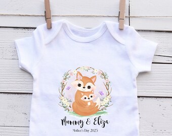 Personalized Baby Vest, Mother's Day Gift, Animal Design