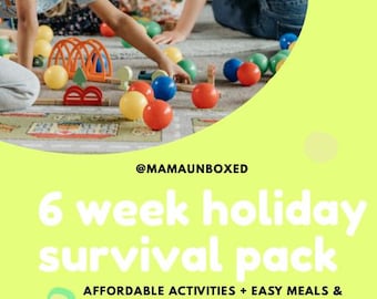 Kit di sopravvivenza per le vacanze scolastiche: attività per bambini e programmi alimentari (PDF stampabile da scaricare)