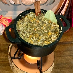 Abundance, prosperity simmer pot pouch, botanical, apothecary, herbs, intention