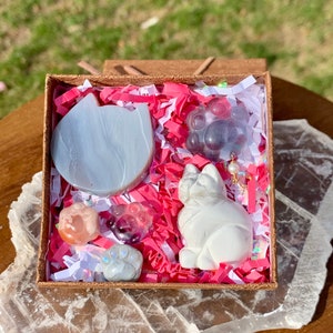 birthday, crystal gift box, cat mom, furmom