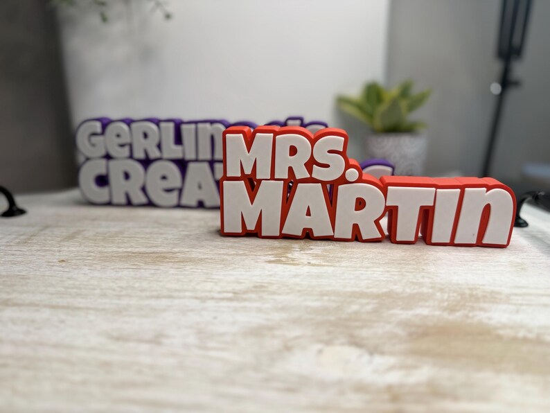 Personalized Desk Name Plate | Modern Office Decor - Etsy