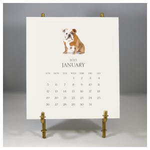 Personalized Pet Calendar 2025 Desk Calendar & Easel
