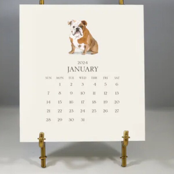 2024 Easel Calendar Etsy