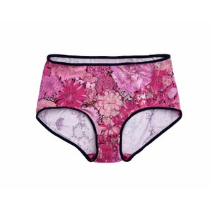 Pansy Frilly Knicker - Ethical Bamboo Jersey Knickers in UK