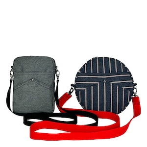 Minnie Bag - digitales Schnittmuster im PDF-Format von Dhurata Davies, Crossbody kleine Tasche Schnittmuster