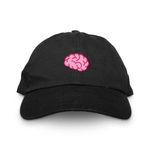 Brain Dad Hat, Embroidered Hat, Baseball Hat, Baseball Cap, Classic Unstructured Six Panel Low Profile Adjustable Dad Hat