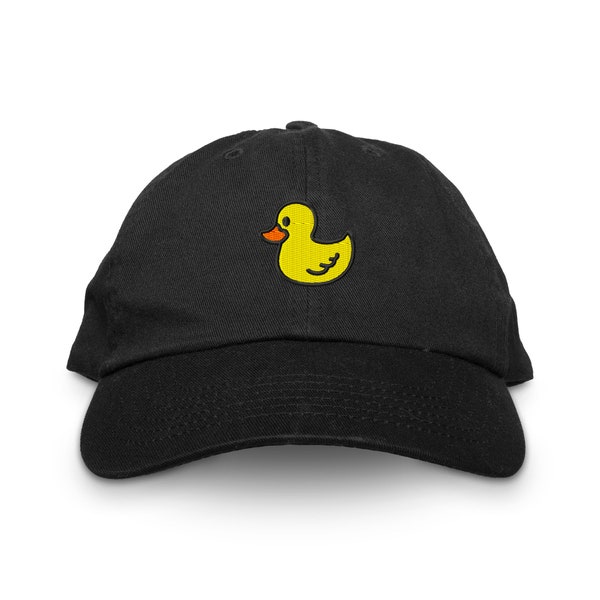 Rubber Duck Dad Hat, Embroidered Hat, Baseball Hat, Baseball Cap, Classic Unstructured Six Panel Low Profile Adjustable Dad Hat, Animal Hat